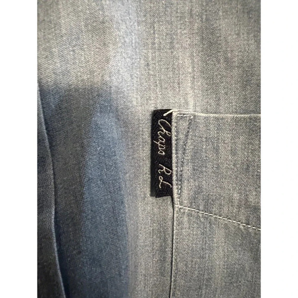 Chaps Ralph Lauren denim shirt men's XL extra large blue long sleeve Vintage - Picture 3 of 12